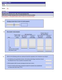 Accounting Chapter 15 Homework Year Present Value 15 Factor Product Line