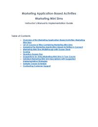 Marketing Implementation Guide Homework However Students Cannot Change Their Responses The