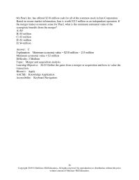 Investments & Securities Chapter 26 Aardvark Has 1100 Shares Outstanding With Market