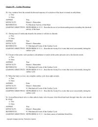 Chapter 9 Mechanical Events The Cardiac Cycle learning Objectives
