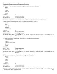 Chapter 17 How many kilocalories of heat energy are released when 1 gram
