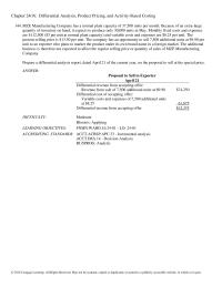 Chapter 24 Differential Analysis Product Pricing And Activity based Costing 155