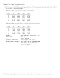 Chapter 25 Project Requires Original Investment 50000 The