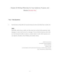 Communications Chapter 2 Whether And When These Abbreviations Are Used