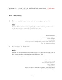Communications Chapter 5 You must use words that your readers are familiar