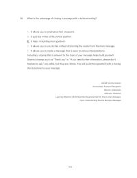 Communications Chapter 8 What The Advantage Closing Message With