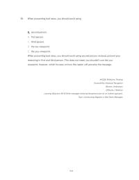 Communications Chapter 9 When Presenting Bad News You Should