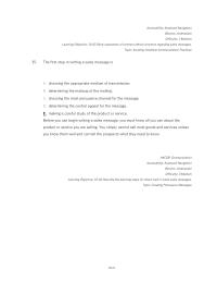 Communications Chapter 10 The First Step Writing Sales Message