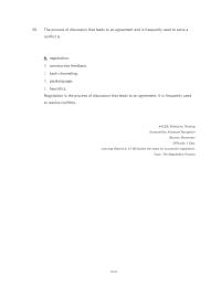 Communications Chapter 14 The Process Discussion That Leads Agreement