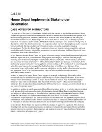 Management Chapter 10 Homework Home Depot engages in strategic philanthropy