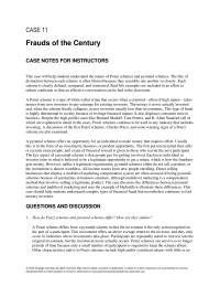 Management Chapter 11 Homework Fraudsters Both Ponzi And Pyramid Schemes Use
