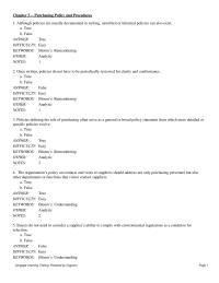 Chapter 3 Purchasing Policy And Procedures notes 218