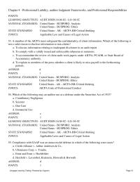 Chapter 4 Violating Client Confidentiality Providing The Audit Report