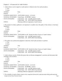 Chapter 6 Auditor Selects Sample Items Recorded And
