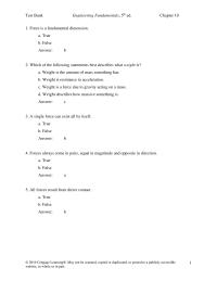 Civil Engineering Chapter 10 If you push sideways gently on your textbook