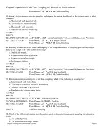 Chapter 8 When confirming receivables in testing for overstatements