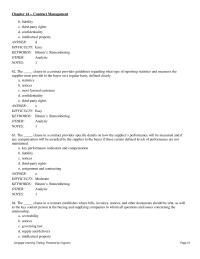 Chapter 14 In a firm fixed price contract, if market prices