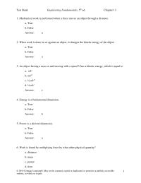 Civil Engineering Chapter 13 True False answer 24 Thermal Energy Transfer Called 2016
