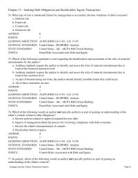 Chapter 13 The Audit Procedures That Should Ordinarily Performed
