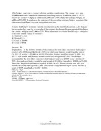 Accounting Chapter 5 Sanjeev enters into a contract offering variable&nbsp;