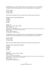 Accounting Chapter 8 Fulbright Corp. uses the periodic inventory system