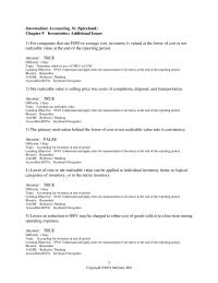 Accounting Chapter 9 For companies that use FIFO or average cost