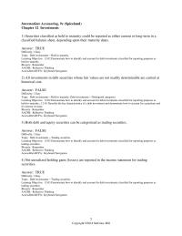 Accounting Chapter 12 Securities classified as held to maturity could be reported