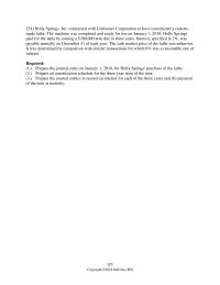 Accounting Chapter 14 Health Foods stock The End The 2018 Fiscal