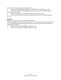 Accounting Chapter 15 Terms Lease Agreement And Related Facts