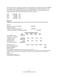 Accounting Chapter 16 December 312017 When The Tax Rate Was