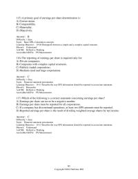 Accounting Chapter 19 A primary goal of earnings per share determination