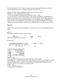 Accounting Chapter 19 Common Shareholders Received Per Share Dividends after Preferred