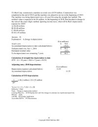 Accounting Chapter 20 Red Corp. constructed a machine at a total cost of