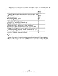 Accounting Chapter 21 Do “cash flows from operating activities” report all the elements