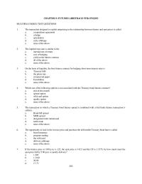 Chapter 9 Which The Following Form Program Trading Index