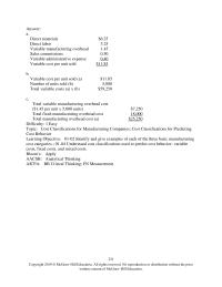 Accounting Chapter 1 Glisan Corporations Relevant Range Activity 4000