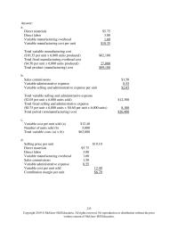 Accounting Chapter 1 Job-order costing systems often use allocation bases that