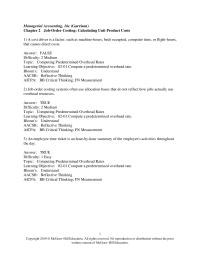Accounting Chapter 2 The fact that one department may be labor intensive while another