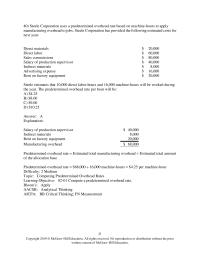 Accounting Chapter 2 Overhead learning Objective 0201 Compute Predetermined Overhead Rate