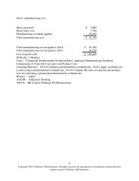 Accounting Chapter 2 Unit Product Costs learning Objective 0201 Compute Predetermined