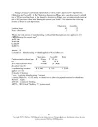 Accounting Chapter 2 Estimated Total Manufacturing Overhead Cost Estimated Total amount