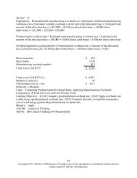 Accounting Chapter 2 Job T687 Was Completed With The Following
