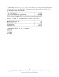 Accounting Chapter 2 The Company Has Provided The following Data Concerning