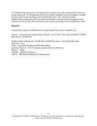 Accounting Chapter 2 Crowson Corporation uses a job-order costing system