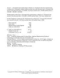 Accounting Chapter 2 Cardosa Corporation Uses Job order Costing System With