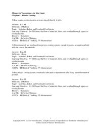 Accounting Chapter 4 Reconciliation Report Using The Weighted average Method learning Objective