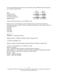 Accounting Chapter 6 West Business Segment a Properly Constructed Segmented Income