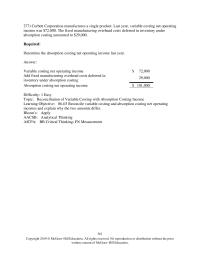 Accounting Chapter 6 Prepare Segmented Income Statement That Differentiates Traceable fixed