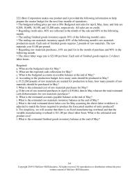 Accounting Chapter 8 The Expected Cash Collections For February Are