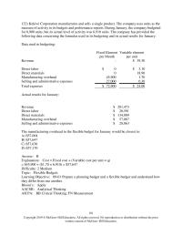 Accounting Chapter 9 Kekiwi Corporation manufactures and sells a single product